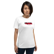 Load image into Gallery viewer, Koy King Apparel Tee, Black letters and red block, unisex t-shirt, from one of the hottest Black-owned streetwear brands on the market today.