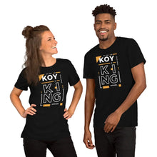 이미지를 갤러리 뷰어에 로드 , Koy King Block Design T-Shirt, Unisex T-Shirt, from one of the hottest Black-owned streetwear brands on the market today.