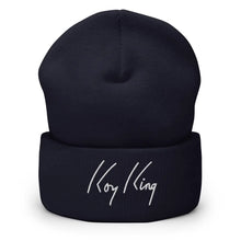 Charger l'image dans la galerie, Koy King Cuffed Beanie, available in Black, Navy, and Red, from one of the hottest Black-owned streetwear brands on the market today.