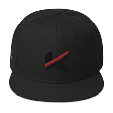 Load image into Gallery viewer, Koy King Emblem Snapback Cap (Black), from one of the hottest Black-owned streetwear brands on the market today.