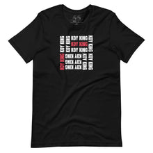 Load image into Gallery viewer, Koy King Grid Tee, Unisex T-shirt, from one of the hottest Black-owned streetwear brands on the market today.
