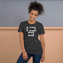Load image into Gallery viewer, Koy King Grid Tee (Heather Grey), from one of the hottest Black-owned streetwear brands on the market today.