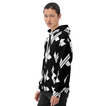 Load image into Gallery viewer, Koy King Multi-Emblem Hoodie, left side view, from one of the hottest Black-owned streewear brands today.