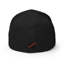 Cargar imagen en el visor de la galería, Koy King Structure Twill Cap, 6-panel cap, Black, front view, from one of the hottest Black-owned streetwear brands on the market.