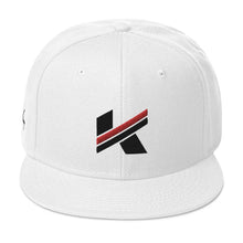 Load image into Gallery viewer, Koy King Emblem Snapback cap (white), from one of the hottest Black-owned streetwear brands on the market today.
