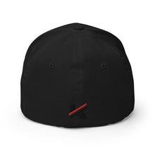 Cargar imagen en el visor de la galería, Koy King Structure Twill Cap, 6-panel cap, Black, front view, from one of the hottest Black-owned streetwear brands on the market.
